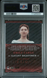 2024 House Of The Dragon S1 Emily Carey Autographed Limited Edition PSA 8 Auto